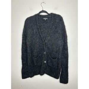 Banana Republic Black Italian Yarn Cardigan Sweater